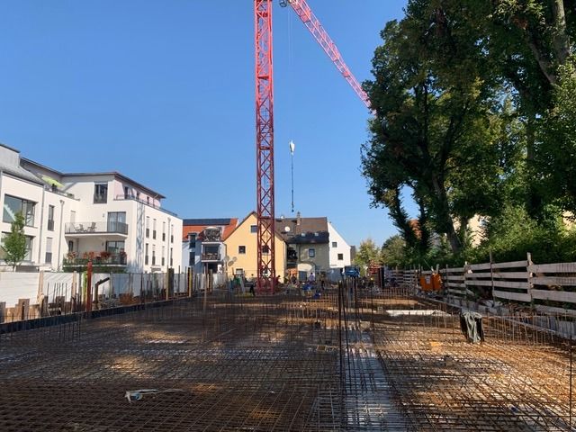 Mehrfamilienhaus in Erding, Baufortschritt